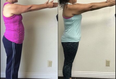 Woman after losing 6 inches around her waist, standing confidently at South Bay Fitness Focus