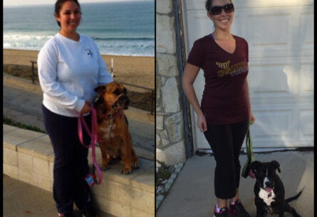 Picture of woman who lost 40 lbs with diet and exercise from South Bay Fitness Focus and Brett
