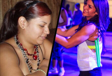 Client after losing 12 dress sizes, looking confident and strong at South Bay Fitness Focus